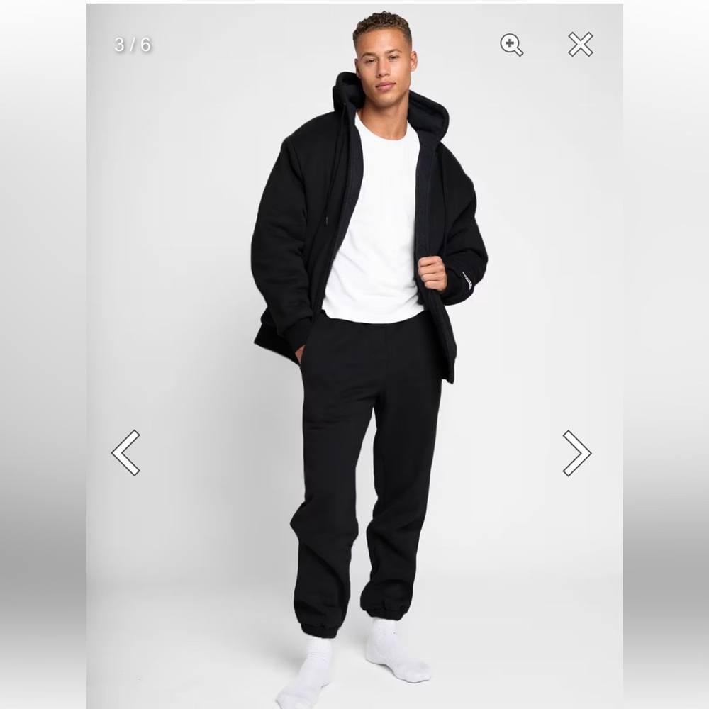 Comfrt Onyx Black Weighted Hoodie - Picture 3 of 6